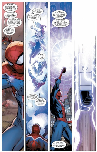 Illustration for article titled Spider-Man's Giant Robot Just Became Official Marvel Comics Canon